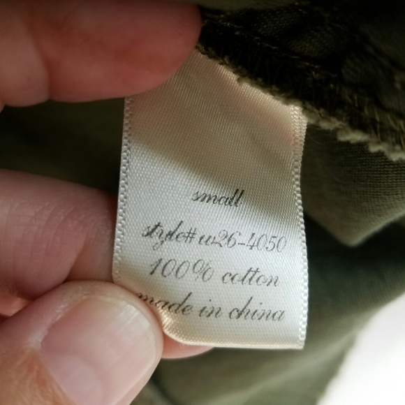 Miami/ military zip up jacket w/beaded detail - Picture 5 of 8